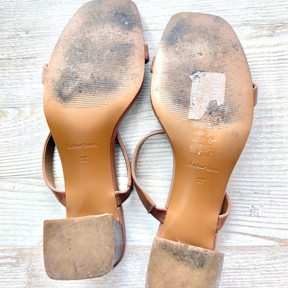 & Other Stories Tan Heeled Sandals - Picture 8 of 8